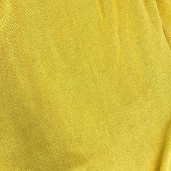 Zara Basic Mustard Yellow Side Waist Cut Out T-shirt Dress - Picture 8 of 8